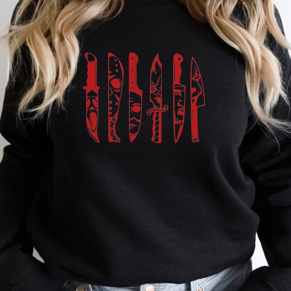 Horror Movie Knives Sweatshirt - Picture 2 of 3